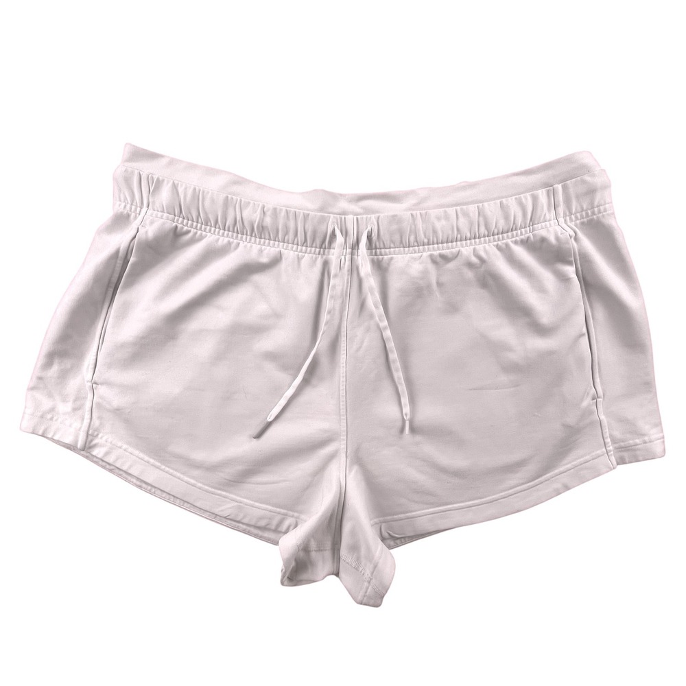 Lululemon Inner Glow High-Rise Short 3" white Cotton Blend Size 16 LW7BORSe